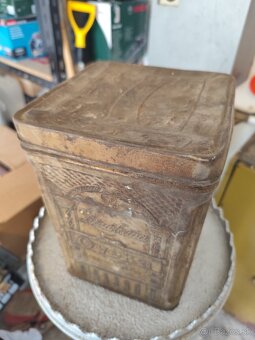 Stará plechová dóza na kávu - 2