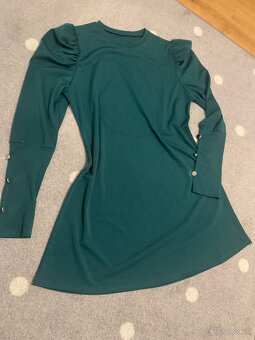 XL zelené šaty - 2