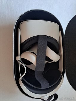 Predám VR MetaQuest 2 (Virtual Reality) + elite strap - 2