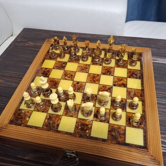 Luxusné jantárové šachy - 2