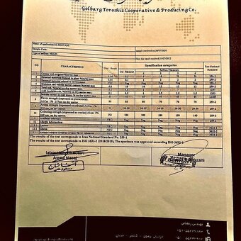 Šafrán - ISO 3632-2, laboratórny certifikát zhody. - 2