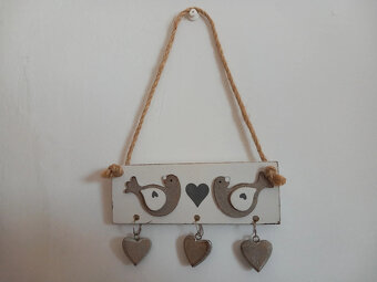 Vintage závesná dekorácia 23x13,5x5 cm - 2