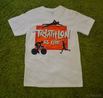 Tričko triatlon biele - 2