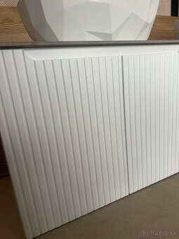 Umyvadlová skrinka biela Nová White 80x58x40 - 2