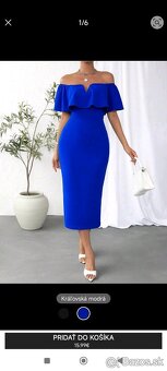 Kralovska modra saty nove 40/42 - 2