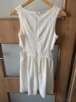 Biele letne saty, velkost S - 2