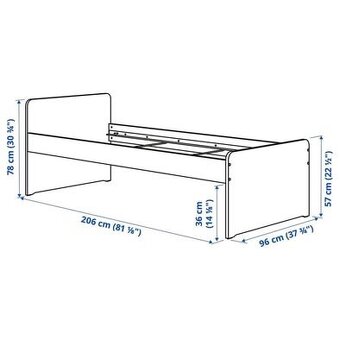 Posteľ IKEA SLÄKT 90x200 - 2