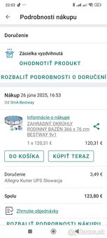 Bazen 366x76 cm novy, nerozbaleny - 2