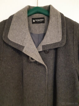 Dámsky kabát tmavošedý č.50 - 2