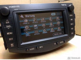 Autorádio s navigáciou Toyota RAV4 - B9004 super stav - TOP - 2