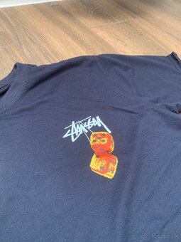 Tmavo modré stussy tričko - 2