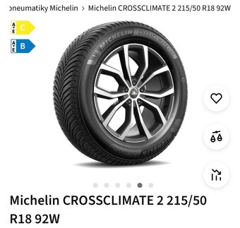 Celoročné pneu Michelin CROSSCLIMATE 2 SUV 215/50 R18  92 W - 2