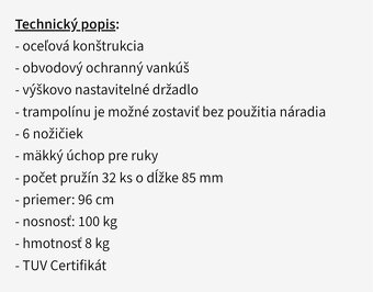 Predám trampolínu - 2