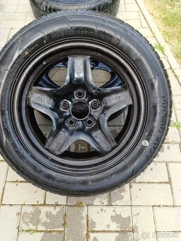 Letné pneumatiky 225/55r17 na plechových diskoch - 2