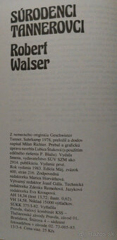 Predám knihu Robert Walser – Súrodenci Tannerovci , 1983 - 2