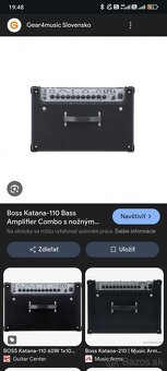 Kombo Boss Katana 110 basgitara - 2