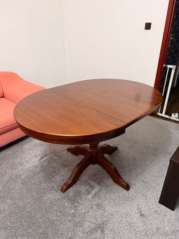 Drevený rozťahovací jedálenský stôl - 2