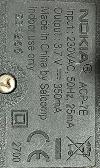 Adaptér ACP-7E Nokia - 2