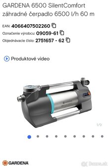 Cerpadlo gardena 6500 Bluetooth - 2