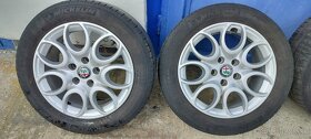 Hliníkové disky r16 orig Alfa Romeo + pneu Michelin - 2