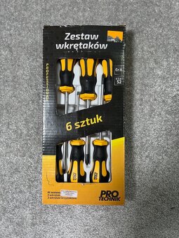 Pro-Technik Sada 6ks skrutkovačov - 3x plochý, 3x krížový - 2
