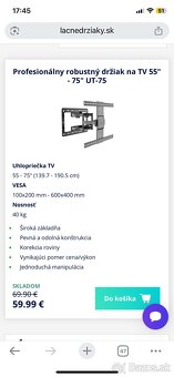 Profesionálny robustný držiak na TV 55" - 75" UT-75 - 2