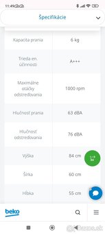 Práčka Beko - 2