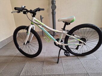 Predám detský bicykel 24kola Kellys biely - 2