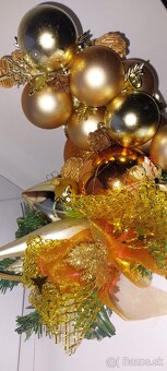 Vianočná dekorácia zlatá - 2