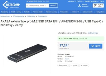 Externý box a SSD 500GB / 1TB so Zárukou - 2