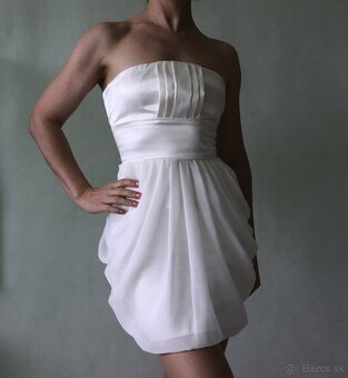 Korzetové šaty satén a šifón I Love Link veľ.32 - 2