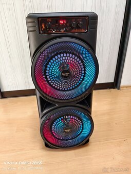 Detský karaoke BT reproduktor s dvomi 8.5“ meničmi 50W s mik - 2