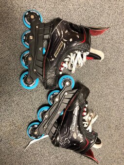 Profi inline korčule pre cca 11 ročné dieťa - hokejistu - 2