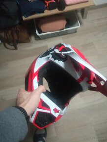 Predam prilbu MX FOX a okuliare 100% - 2