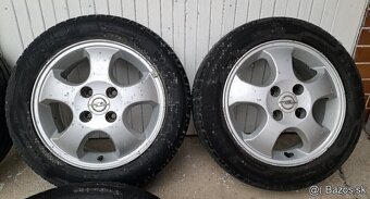 Letná sada OPEL 4×100 R14 + pneu 165/65 R14 - 2