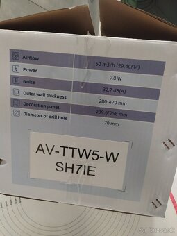 Rekupercia 160mm  AIRWOODS  nová nepouzita - 2