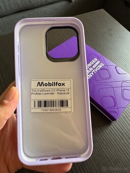 Predám nový kryt MOBILFOX na Iphone 15 Pro Max - 2