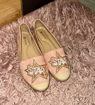 Pink powder star stylove damske baleriny-espadrilky - 2
