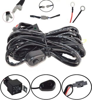 Zahnuta led rampa 106cm + kabelaž - 2