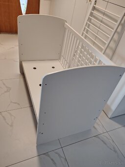 Detská postieľka 120x60 biela - 2