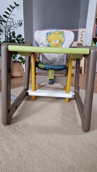Detská vysoká jedálenská stolička a stolík v jednom - 2