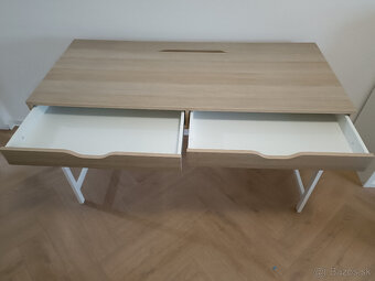 Stolík IKEA ALEX biela morená/dubový efekt 132x58 cm - 2