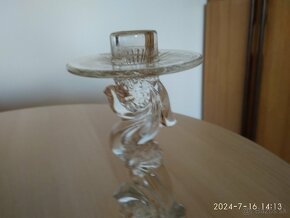 Art deco svícen, 40. léta 20. stol.    Libochovice vzor 1396 - 2