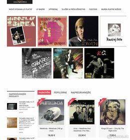 Na predaj e-shop zameraný na LP platne - www.vinylmarket.eu - 2
