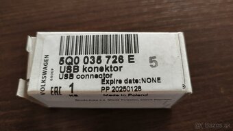 USB Konektor 5Q0 035 726 E VW , ŠKODA - 2