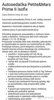 detská autosedačka Petit&Mars - 2