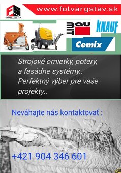 Strojové omietky okolie Prešov - 2