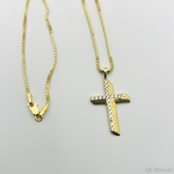 Zlatá retiazka s krížikom 585/1000 - 2
