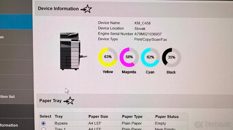 Konica Minolta C458 - farebná A3 - 2