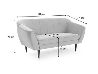 Pohovka Wilsondo II Diva - bordová - 2